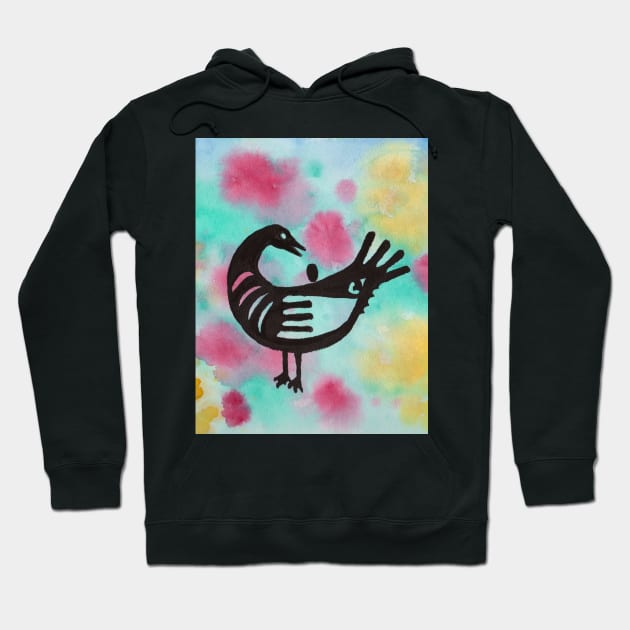 Sankofa Bird Hoodie by lindaursin